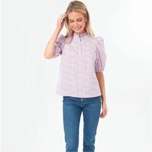 Tuckernuck Hyacinth House Floral Florence Blouse